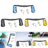 Maxbell Fishing Reel Handle Portable Fishing Gear Double Rocker Arm for Boat Fishing Blue