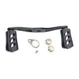 Maxbell Fishing Reel Handle Portable Fishing Gear Double Rocker Arm for Boat Fishing Black