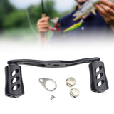 Maxbell Fishing Reel Handle Portable Fishing Gear Double Rocker Arm for Boat Fishing Black