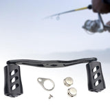 Maxbell Fishing Reel Handle Portable Fishing Gear Double Rocker Arm for Boat Fishing Black