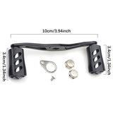 Maxbell Fishing Reel Handle Portable Fishing Gear Double Rocker Arm for Boat Fishing Black