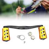 Maxbell Fishing Reel Handle Portable Fishing Gear Double Rocker Arm for Boat Fishing Gold
