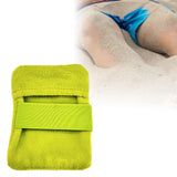 Maxbell Sand Mitt for Beach Sand Wipe Off Mitts for Camping Essentials Sport Summer Green