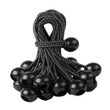 Maxbell 20x Ball Bungee Cords Elastic Practical Bungee Balls for Canopy Shelter Tarp Black