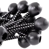 Maxbell 20x Ball Bungee Cords Elastic Practical Bungee Balls for Canopy Shelter Tarp Black