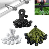 Maxbell 20x Ball Bungee Cords Elastic Practical Bungee Balls for Canopy Shelter Tarp Black