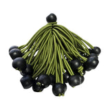 Maxbell 20x Ball Bungee Cords Elastic Practical Bungee Balls for Canopy Shelter Tarp Green