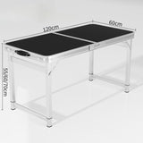 Maxbell Folding Table Multiuse Camping Table Foldable for Travel Backpacking Fishing Rough Square Tube