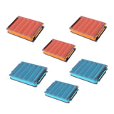 Maxbell Fly Fishing Fly Box Sturdy Lightweight Clear Portable Fishing Tackle Storage L Blue