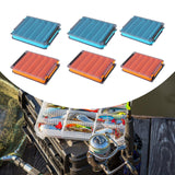 Maxbell Fly Fishing Fly Box Sturdy Lightweight Clear Portable Fishing Tackle Storage L Blue