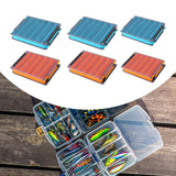 Maxbell Fly Fishing Fly Box Sturdy Lightweight Clear Portable Fishing Tackle Storage L Blue