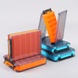 Maxbell Fly Fishing Fly Box Sturdy Lightweight Clear Portable Fishing Tackle Storage L Blue