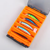 Maxbell Fly Fishing Fly Box Sturdy Lightweight Clear Portable Fishing Tackle Storage L Blue