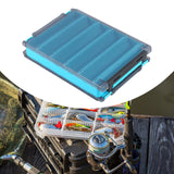 Maxbell Fly Fishing Fly Box Sturdy Lightweight Clear Portable Fishing Tackle Storage L Blue