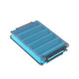 Maxbell Fly Fishing Fly Box Sturdy Lightweight Clear Portable Fishing Tackle Storage M Blue