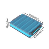 Maxbell Fly Fishing Fly Box Sturdy Lightweight Clear Portable Fishing Tackle Storage S Blue