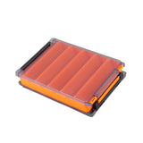 Maxbell Fly Fishing Fly Box Sturdy Lightweight Clear Portable Fishing Tackle Storage L Orange