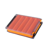 Maxbell Fly Fishing Fly Box Sturdy Lightweight Clear Portable Fishing Tackle Storage S Orange