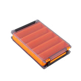 Maxbell Fly Fishing Fly Box Sturdy Lightweight Clear Portable Fishing Tackle Storage S Orange