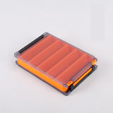 Maxbell Fly Fishing Fly Box Sturdy Lightweight Clear Portable Fishing Tackle Storage S Orange