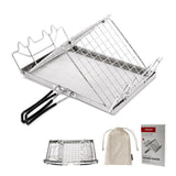 Maxbell Camp Toaster Tray Rack Roast Bread Rack for Campfires Tortilla Sausage