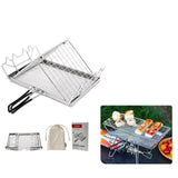 Maxbell Camp Toaster Tray Rack Roast Bread Rack for Campfires Tortilla Sausage