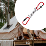Maxbell Tent Spring Buckle Heavy Duty Adjuster for Accessories Camping Hammock Chair Red