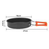 Maxbell Camping Frying Pan Folding Handle Portable Skillet for Picnic Travel Outdoor M
