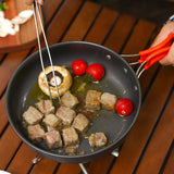 Maxbell Camping Frying Pan Folding Handle Portable Skillet for Picnic Travel Outdoor M