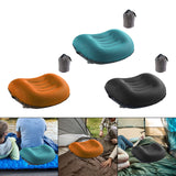 Maxbell Travel Pillow Portable Inflatable Camping Pillow for Home Traveling Airplane Blue