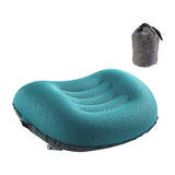 Maxbell Travel Pillow Portable Inflatable Camping Pillow for Home Traveling Airplane Blue
