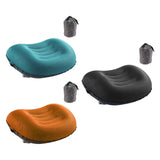 Maxbell Travel Pillow Portable Inflatable Camping Pillow for Home Traveling Airplane Blue