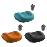 Maxbell Travel Pillow Portable Inflatable Camping Pillow for Home Traveling Airplane Blue