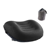 Maxbell Travel Pillow Portable Inflatable Camping Pillow for Home Traveling Airplane Black