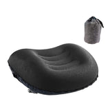 Maxbell Travel Pillow Portable Inflatable Camping Pillow for Home Traveling Airplane Black