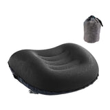 Maxbell Travel Pillow Portable Inflatable Camping Pillow for Home Traveling Airplane Black