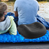 Maxbell Travel Pillow Portable Inflatable Camping Pillow for Home Traveling Airplane Black