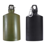 Maxbell Flat Water Bottle 500ml for Outdoor Activities Picnic Field Training Black