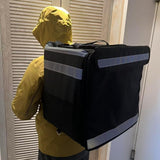 Maxbell Pizza Delivery Backpack Portable Support Rack Smooth Zipper Sturdy Insulated