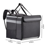 Maxbell Pizza Delivery Backpack Portable Support Rack Smooth Zipper Sturdy Insulated