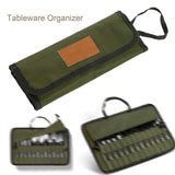 Maxbell Tableware Storage Bag Cookware Cutlery Set Pouch for Outdoor Picnic Barbecue