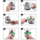 Alcohol Burner Lightweight Alcohol Furnace for Household Backpacking Tourist 200ML