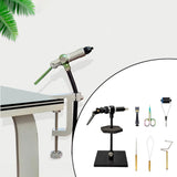 Rotary Fly Tying Vise Tools Kit for Professionals Beginners Universal Design
