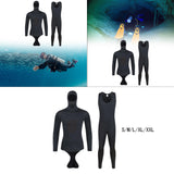 Wetsuit Top Men with Hood Neoprene Jacket for Snorkeling Kayaking Freediving S