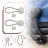 2Pcs Shock Cord and Fastener Shock Cord Clips with Knobs for Yacht RV Marine White