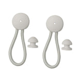 2Pcs Shock Cord and Fastener Shock Cord Clips with Knobs for Yacht RV Marine White