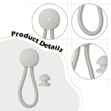 2Pcs Shock Cord and Fastener Shock Cord Clips with Knobs for Yacht RV Marine White