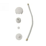 2Pcs Shock Cord and Fastener Shock Cord Clips with Knobs for Yacht RV Marine White
