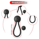 2Pcs Shock Cord and Fastener Shock Cord Clips with Knobs for Yacht RV Marine black