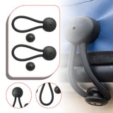 2Pcs Shock Cord and Fastener Shock Cord Clips with Knobs for Yacht RV Marine black